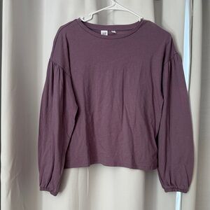 5/$25 GAP Kids Deep Purple Long Sleeve Tee